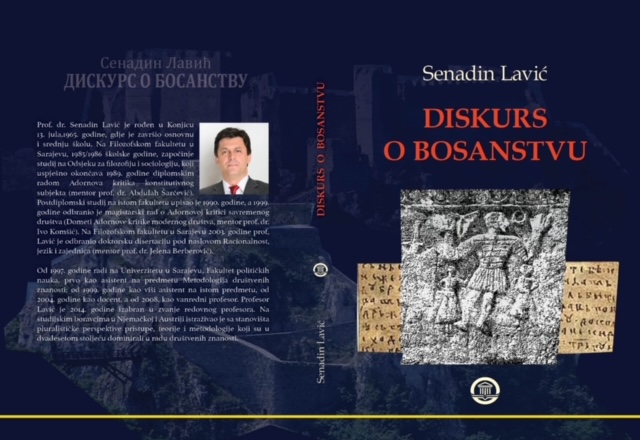 Read more about the article Nova knjiga prof. dr. Senadina Lavića Diskurs o bosanstvu