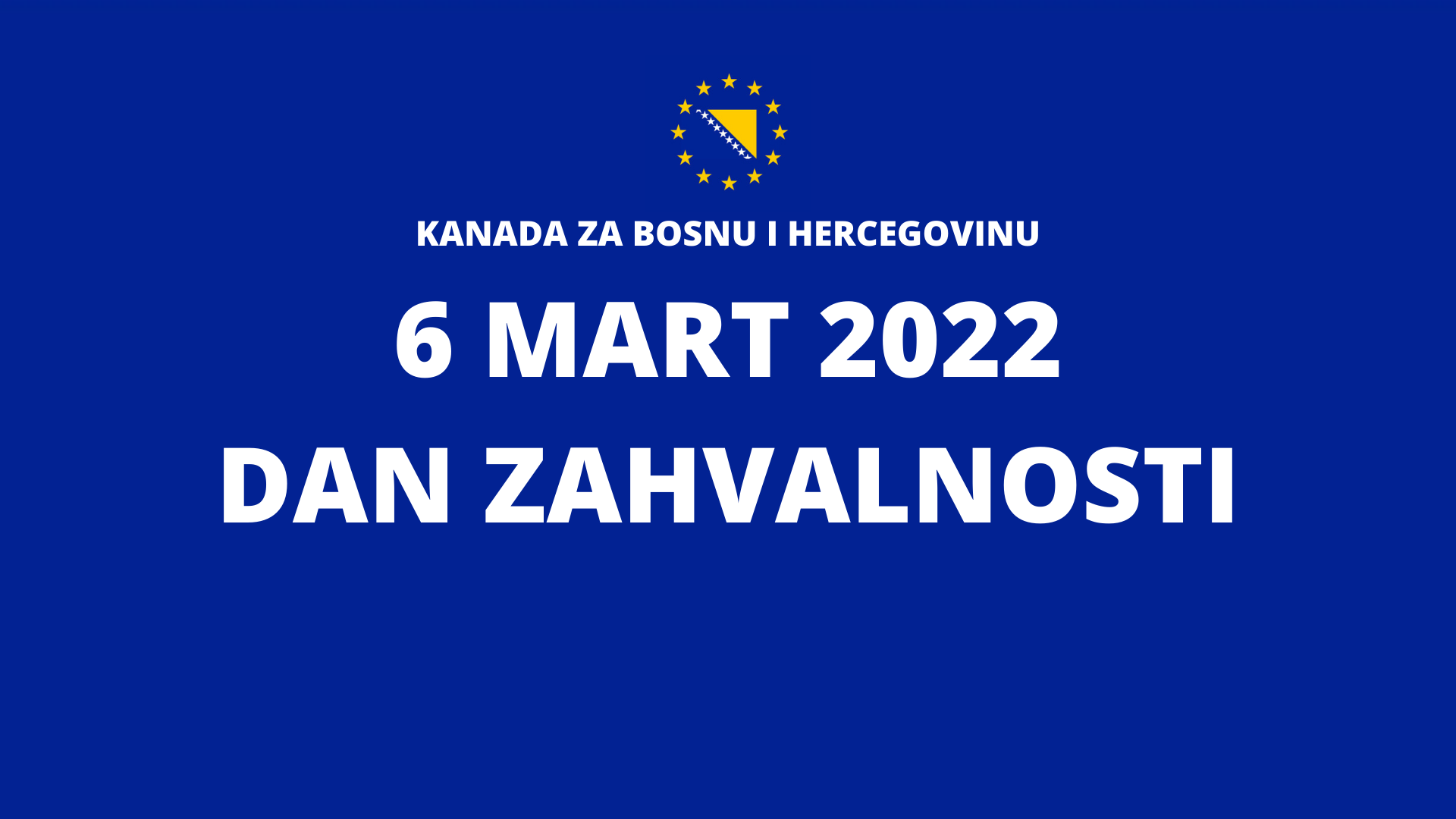 You are currently viewing Dan zahvalnosti, 6. Mart 2022, Saopštenje za javnost