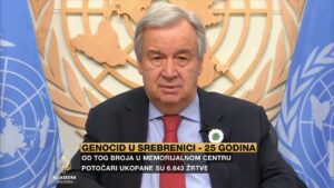 Read more about the article IGK dobio odgovor od Generalnog sekretara Ujedinjenih nacija Antonio Guterres po pitanju negatora genocida u Srebrenici profesorice Yukie Ose
