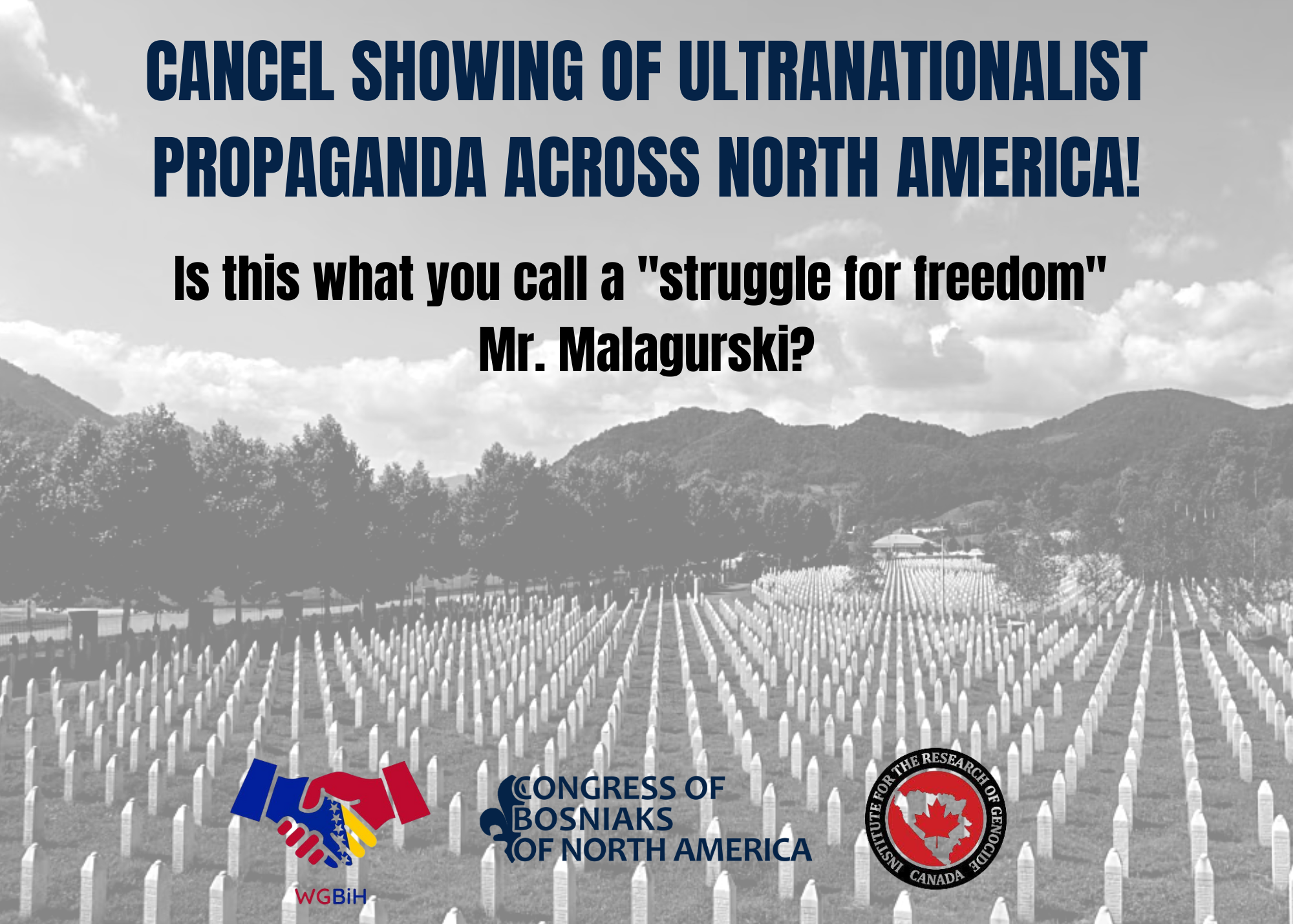 You are currently viewing The IGC sent the letter to members of the Parliament of Canada and Ministers in the Government of Canada -Condemnation of Upcoming Screenings of “Republika Srpska: Struggle for Freedom,” a Genocide Revisionist Film 