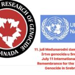 Zašto Kanada treba podržati Rezoluciju u Generalnoj skupštini UN da se 11. juli prizna kao Internacionalni dan sjećanja na žrtve genocida u Srebrenici?