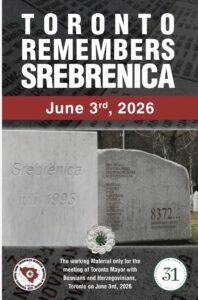 Read more about the article U Gradskoj skupštini Toronta održan čas historije povodom 31. godišnjice genocida u Srebrenici.