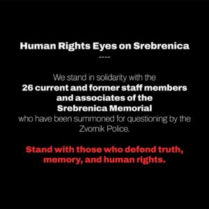 Read more about the article IGK podrška Memorijalnom centru Srebrenica